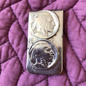 Buffalo head nickel money clip